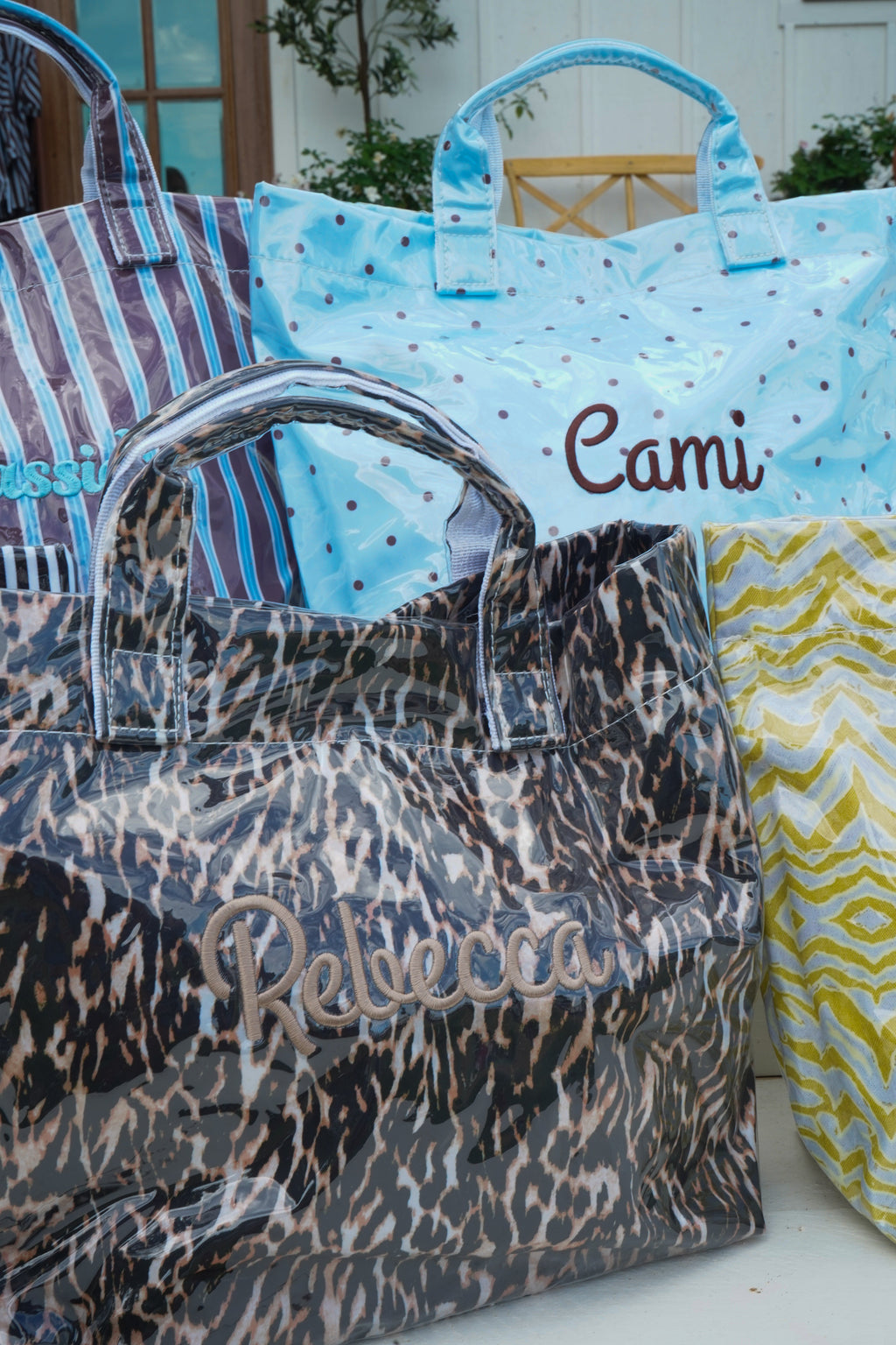 Cabana Clear Coat Tote - Fall Collection | Customizable