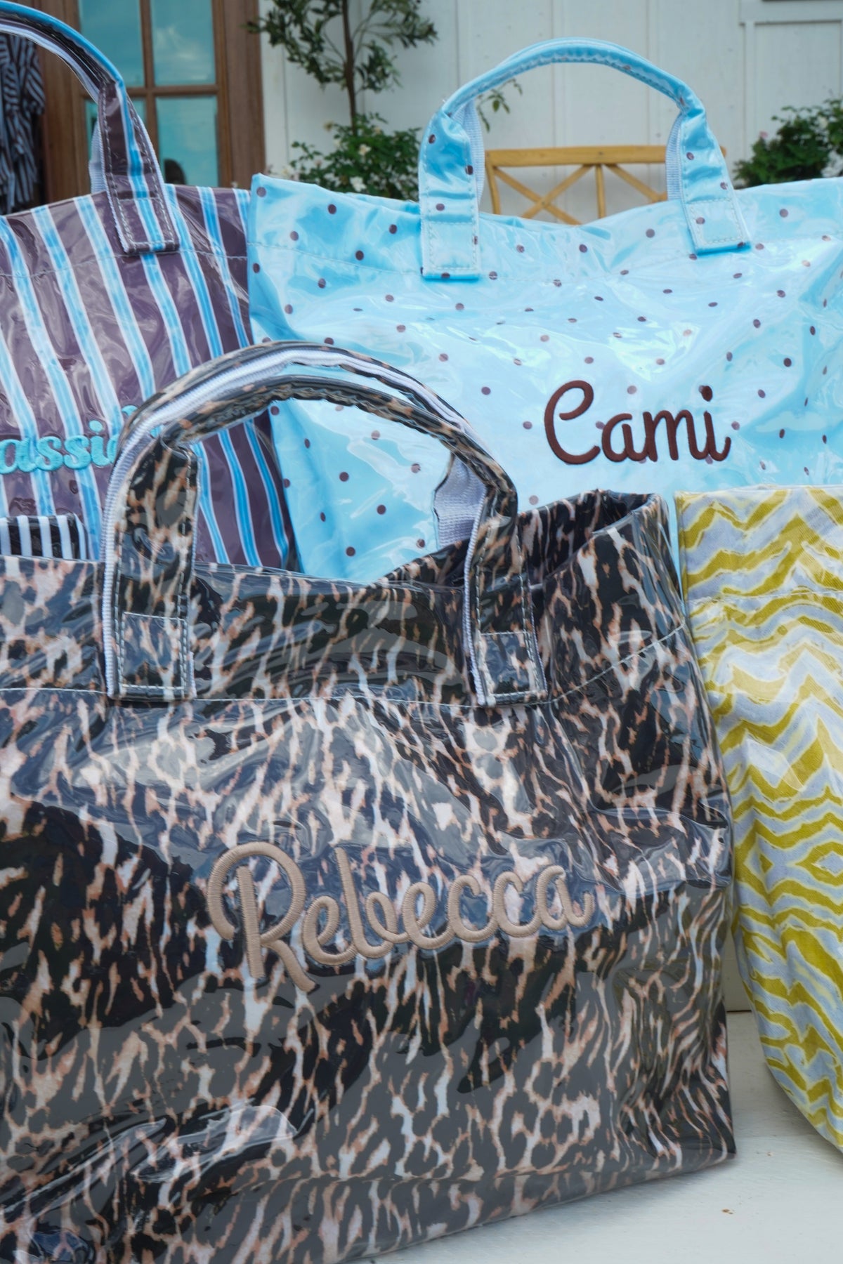 Cabana Clear Coat Tote - Fall Collection | Customizable