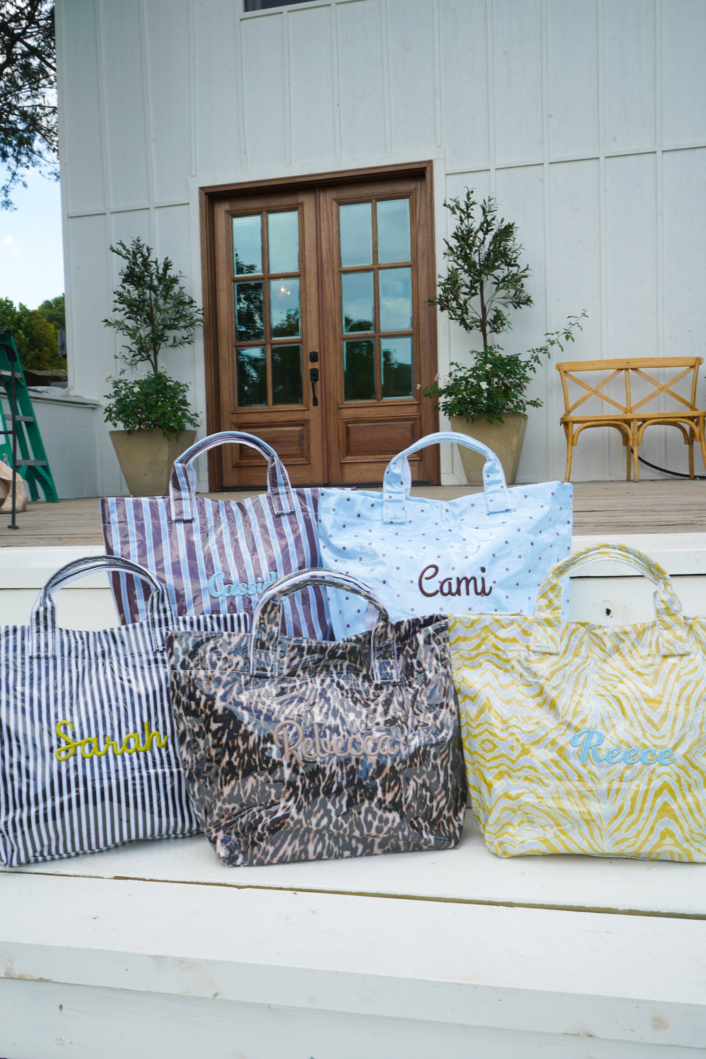 Cabana Clear Coat Tote - Fall Collection | Customizable