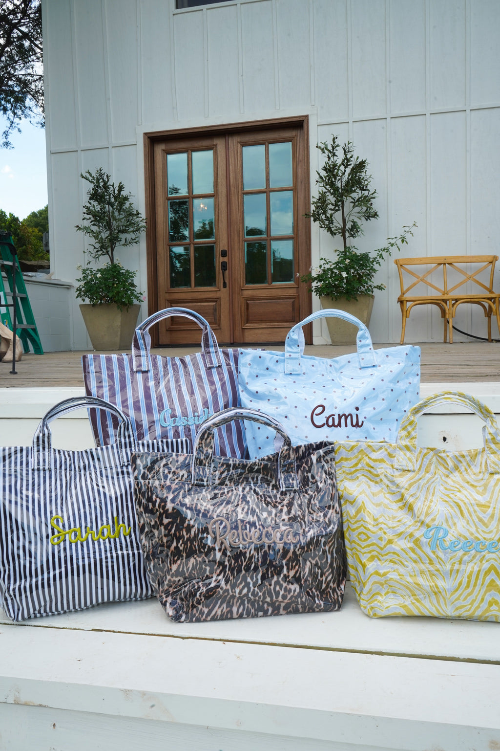 Cabana Clear Coat Tote - Fall Collection | Customizable