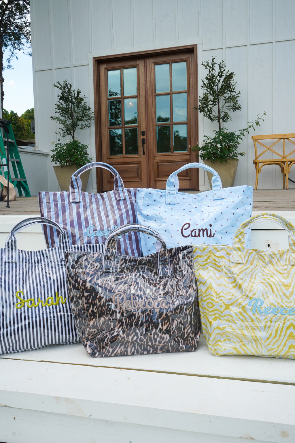Cabana Clear Coat Tote - Fall Collection | Customizable