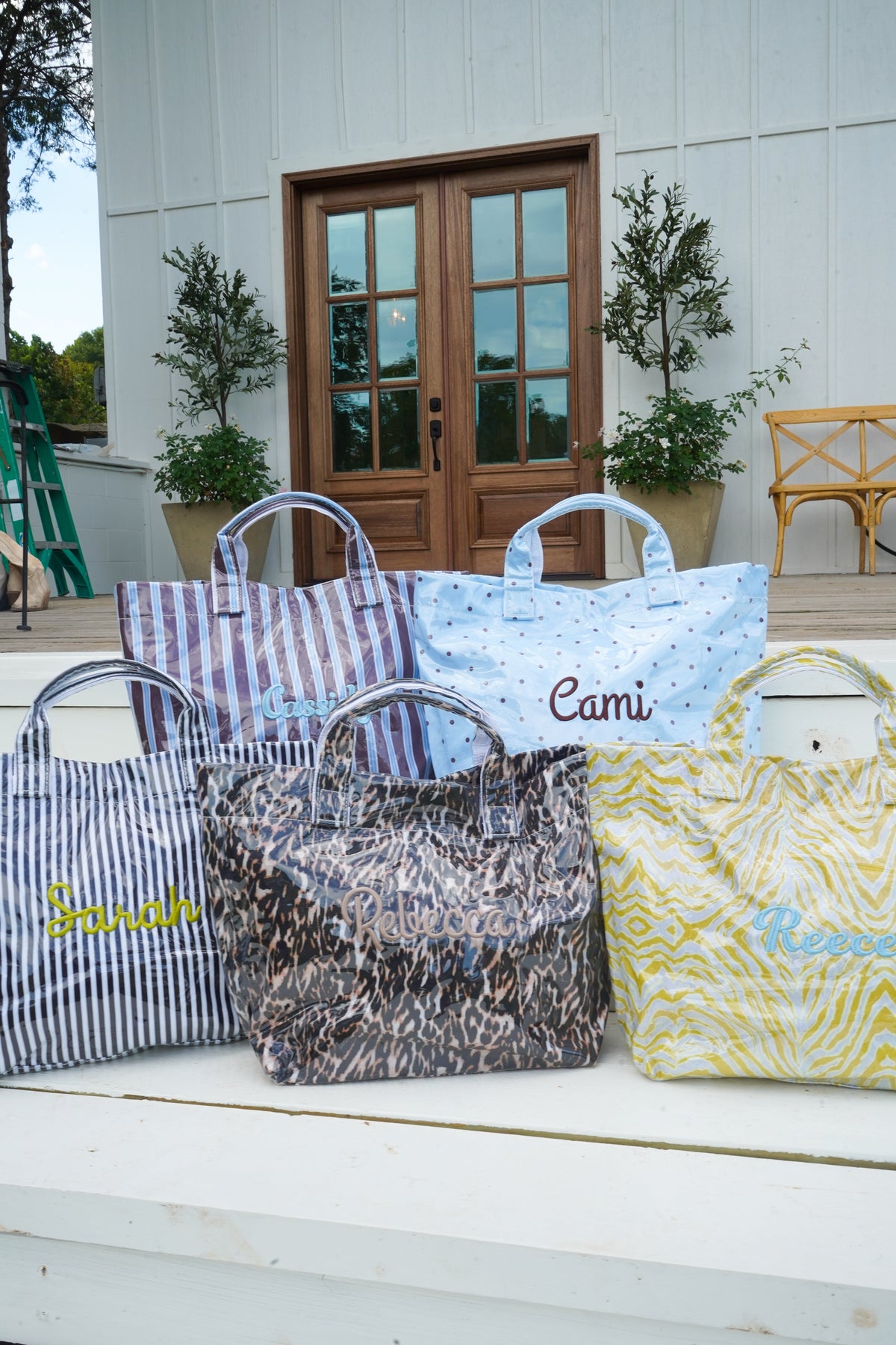 Cabana Clear Coat Tote - Fall Collection | Customizable