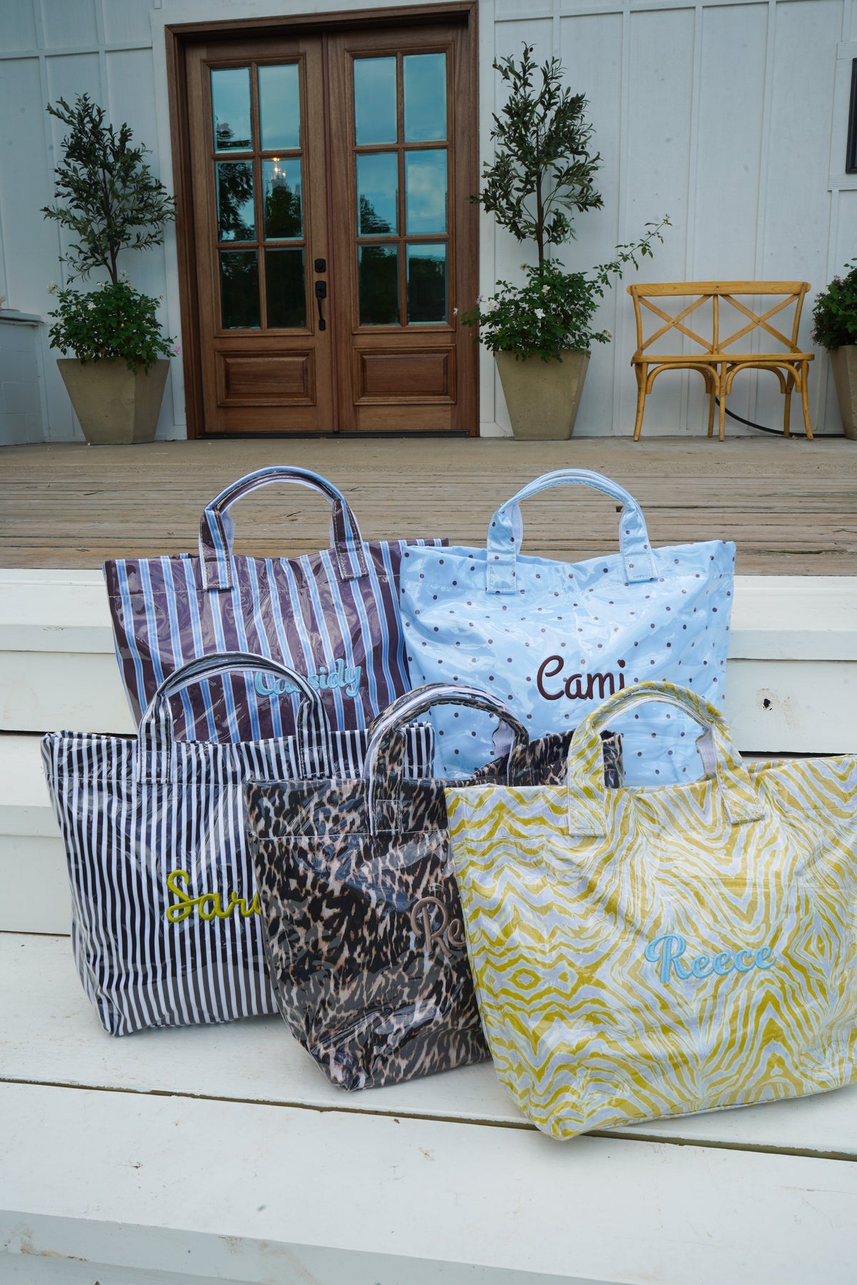 Cabana Clear Coat Tote - Fall Collection | Customizable