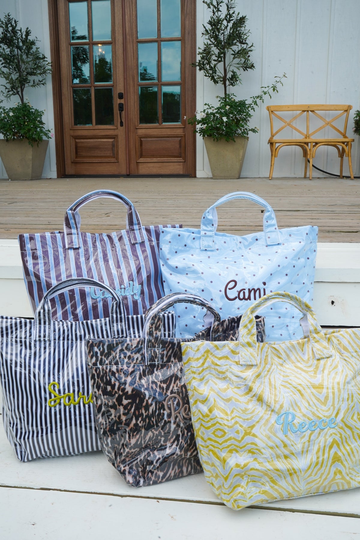 Cabana Clear Coat Tote - Fall Collection | Customizable