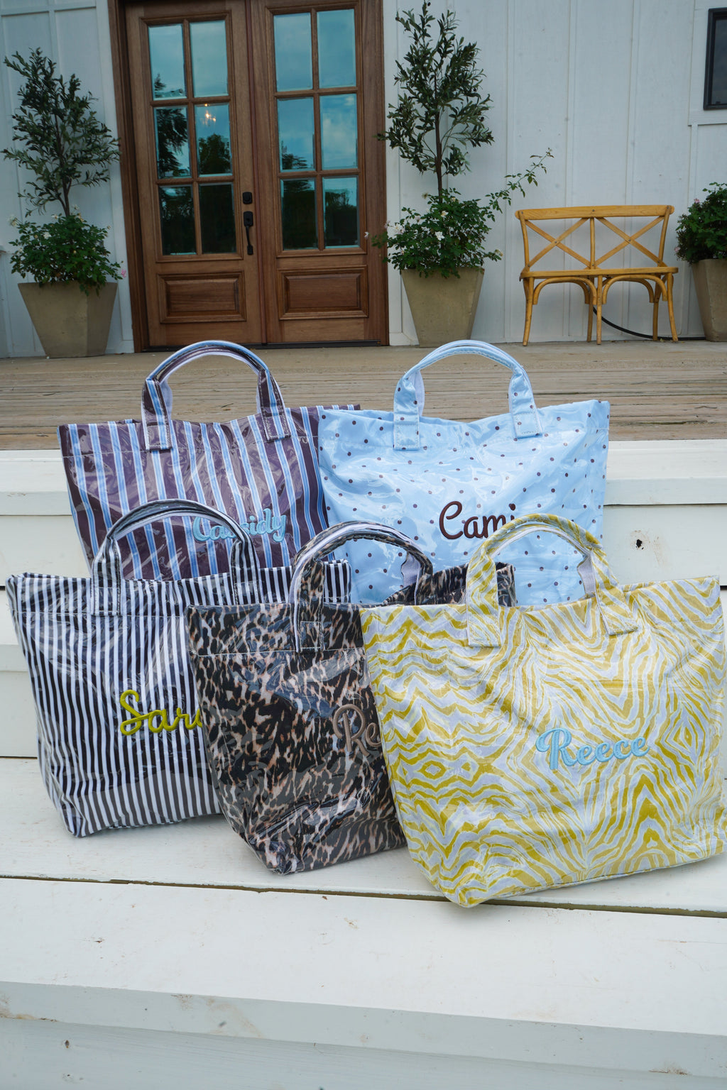 Cabana Clear Coat Tote - Fall Collection | Customizable