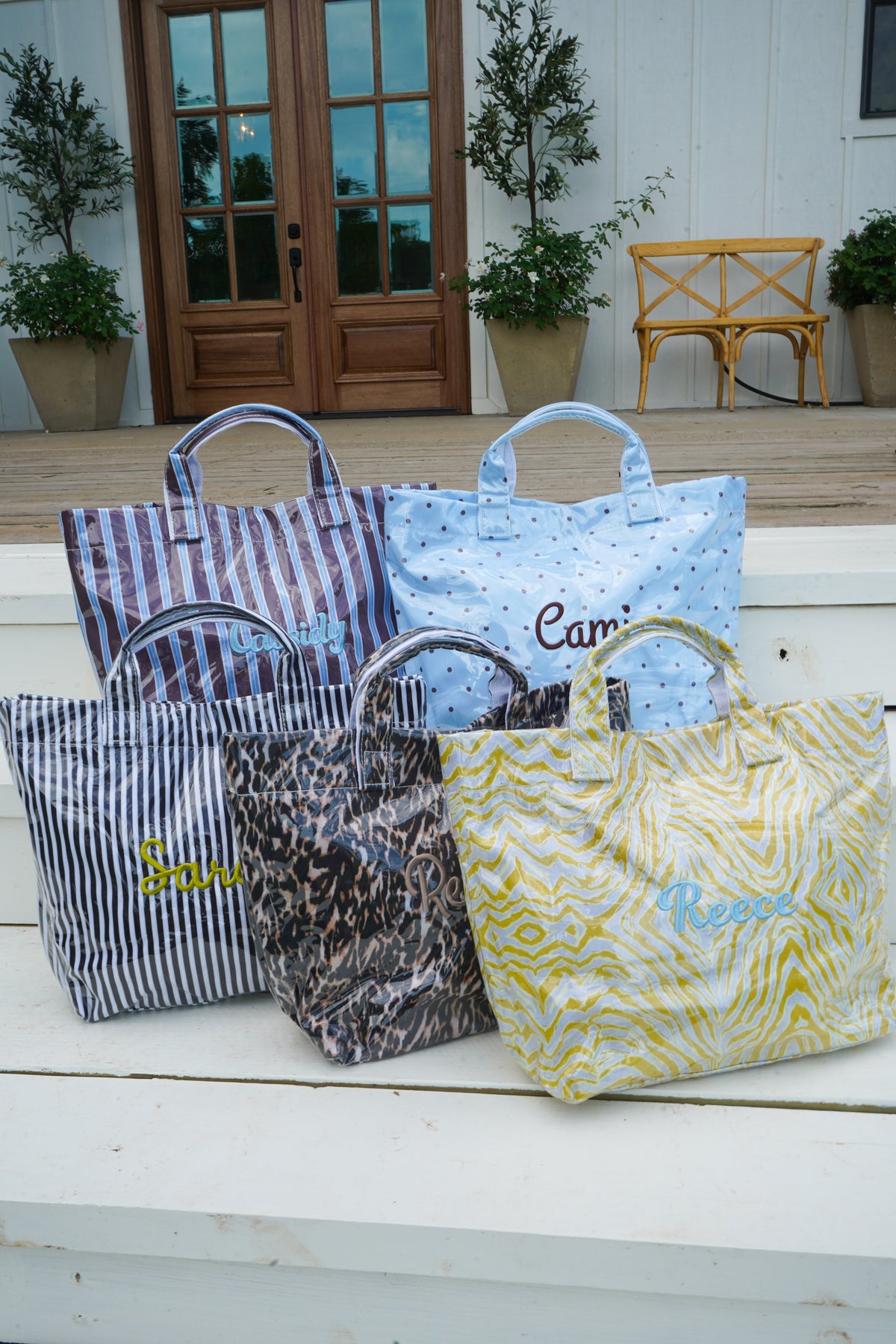 Cabana Clear Coat Tote - Fall Collection | Customizable