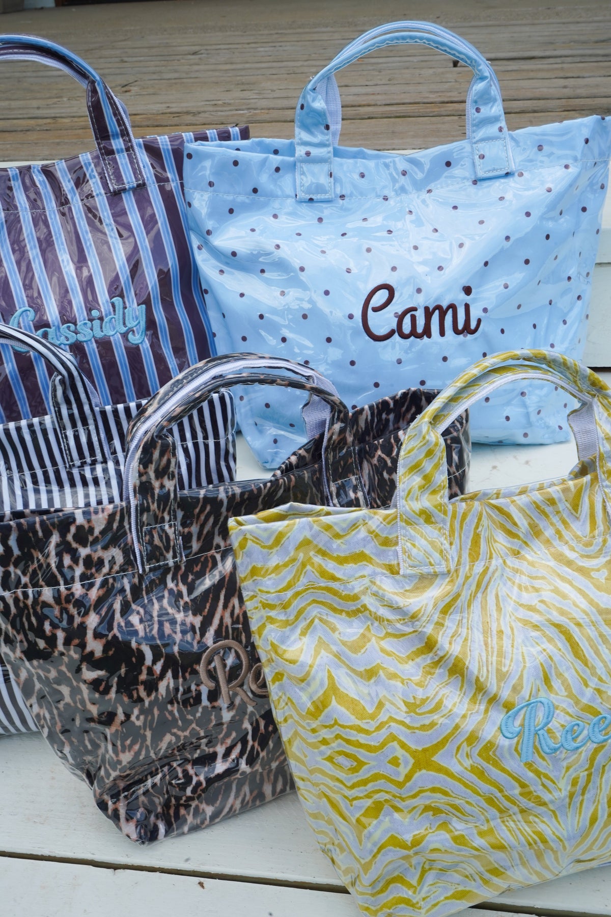 Cabana Clear Coat Tote - Fall Collection | Customizable
