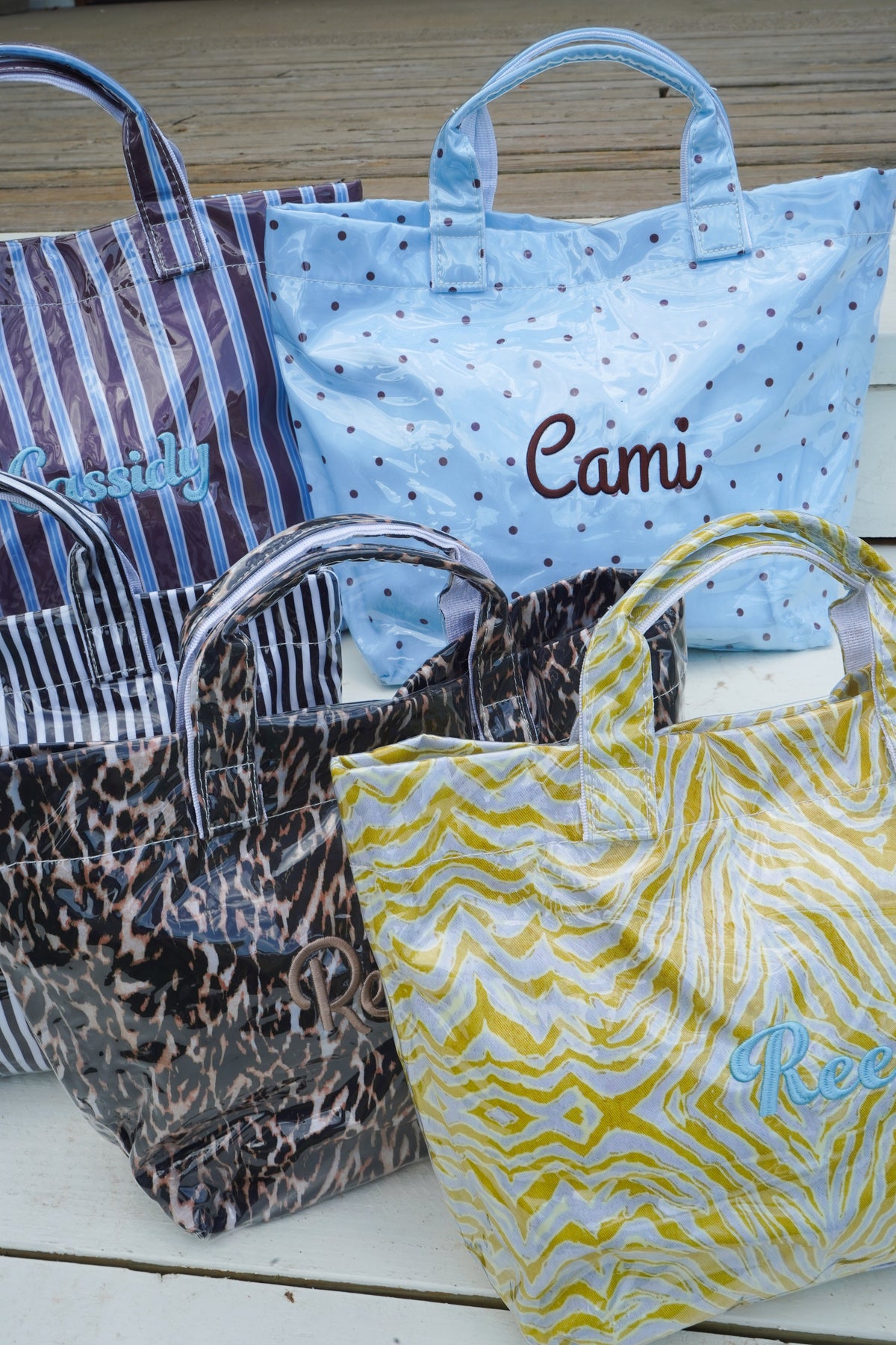 Cabana Clear Coat Tote - Fall Collection | Customizable