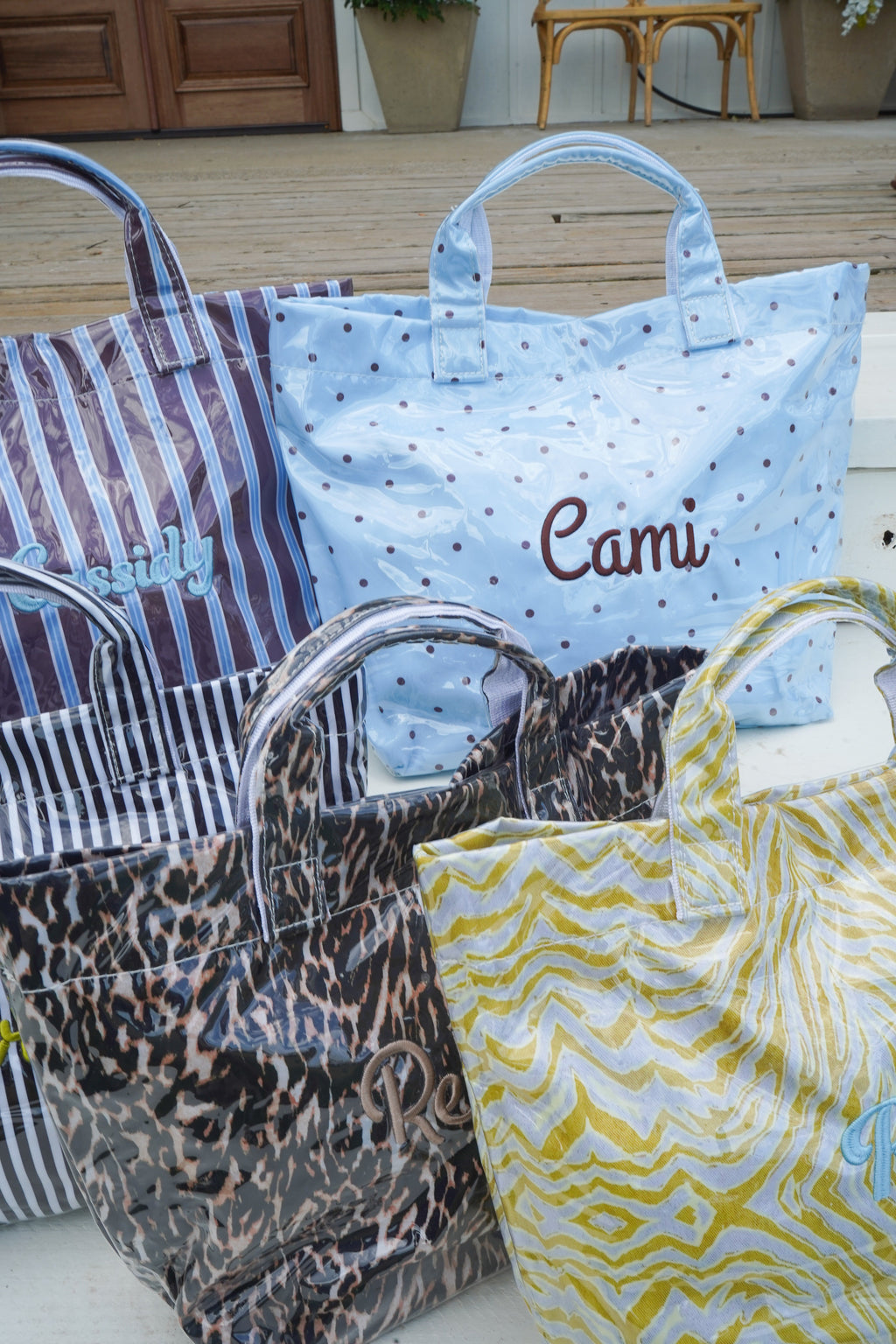 Cabana Clear Coat Tote - Fall Collection | Customizable