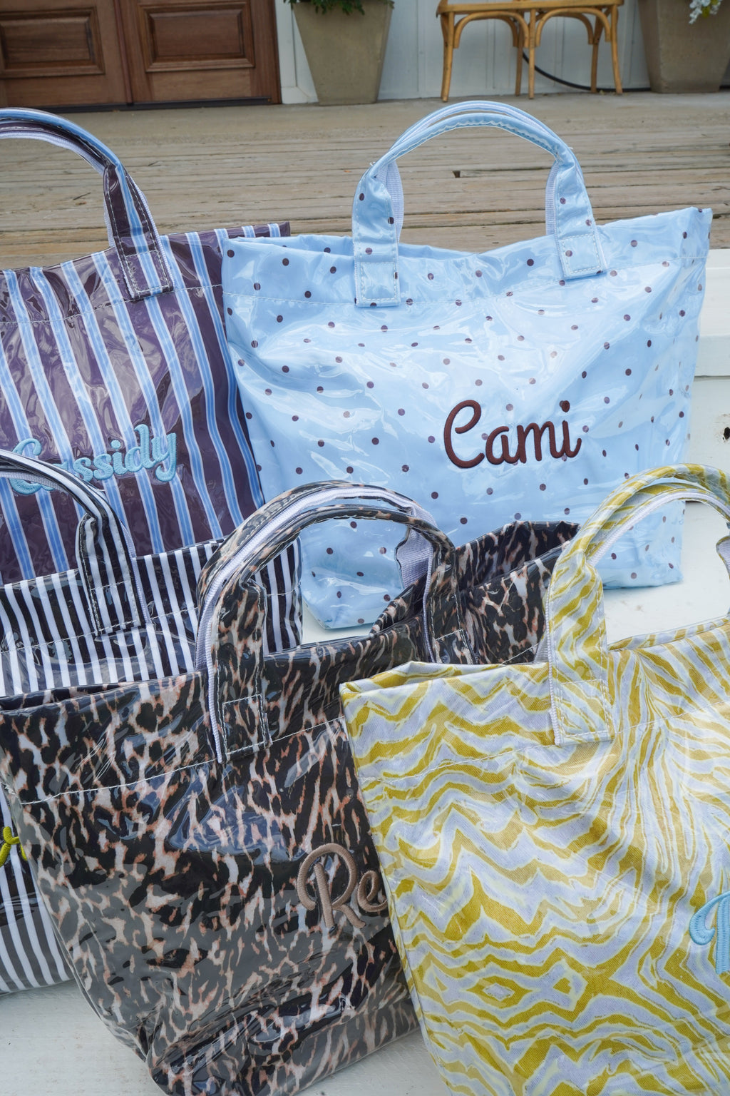 Cabana Clear Coat Tote - Fall Collection | Customizable