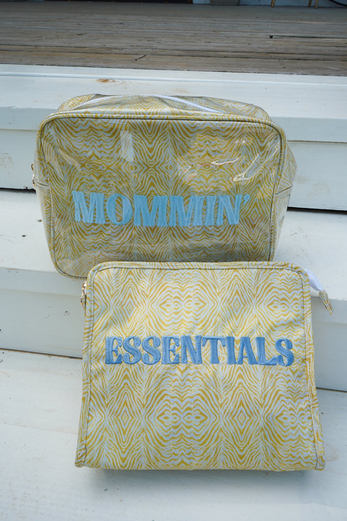Mommin' - Chartreuse Zebra XL Bag