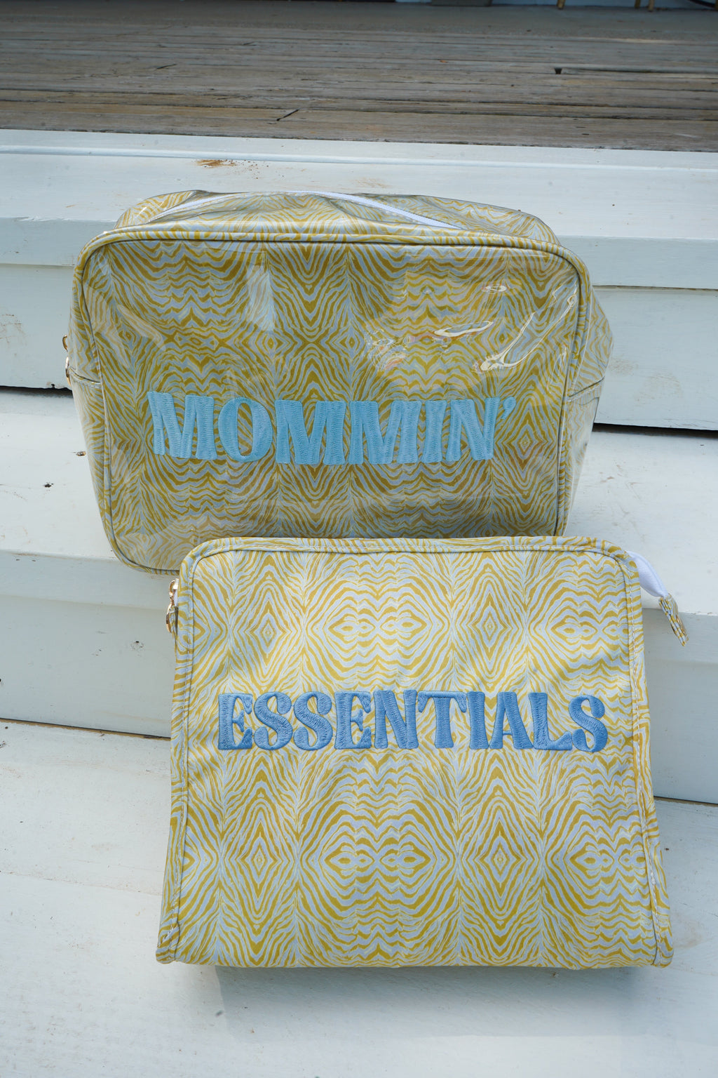 Mommin' - Chartreuse Zebra XL Bag