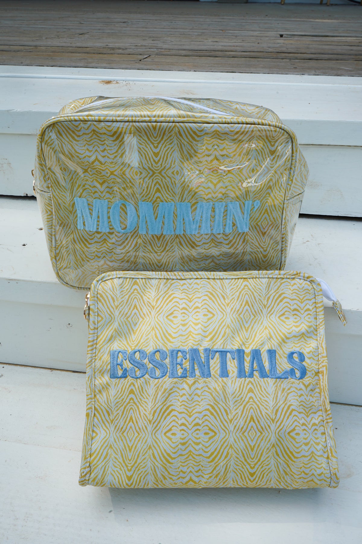 Mommin' - Chartreuse Zebra XL Bag