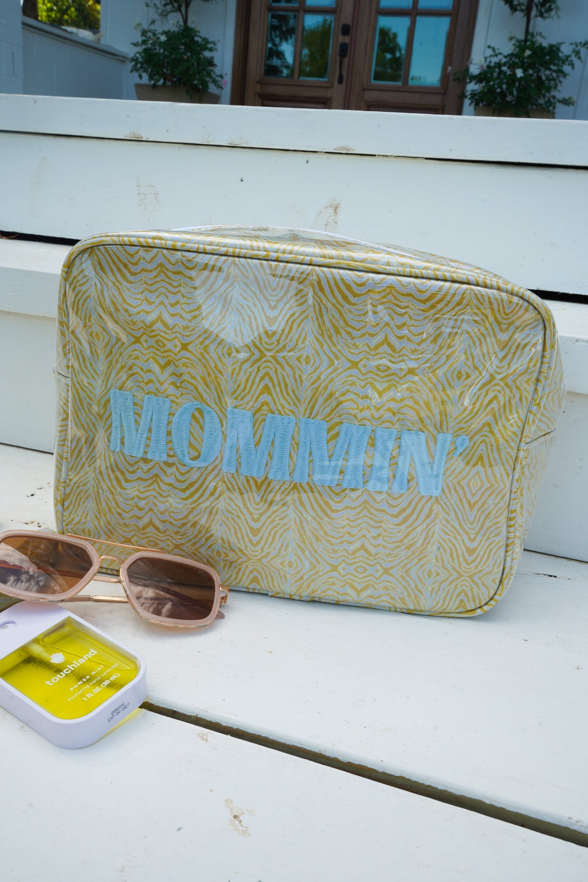 Mommin' - Chartreuse Zebra XL Bag