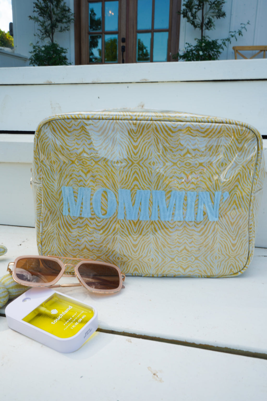 Mommin' - Chartreuse Zebra XL Bag
