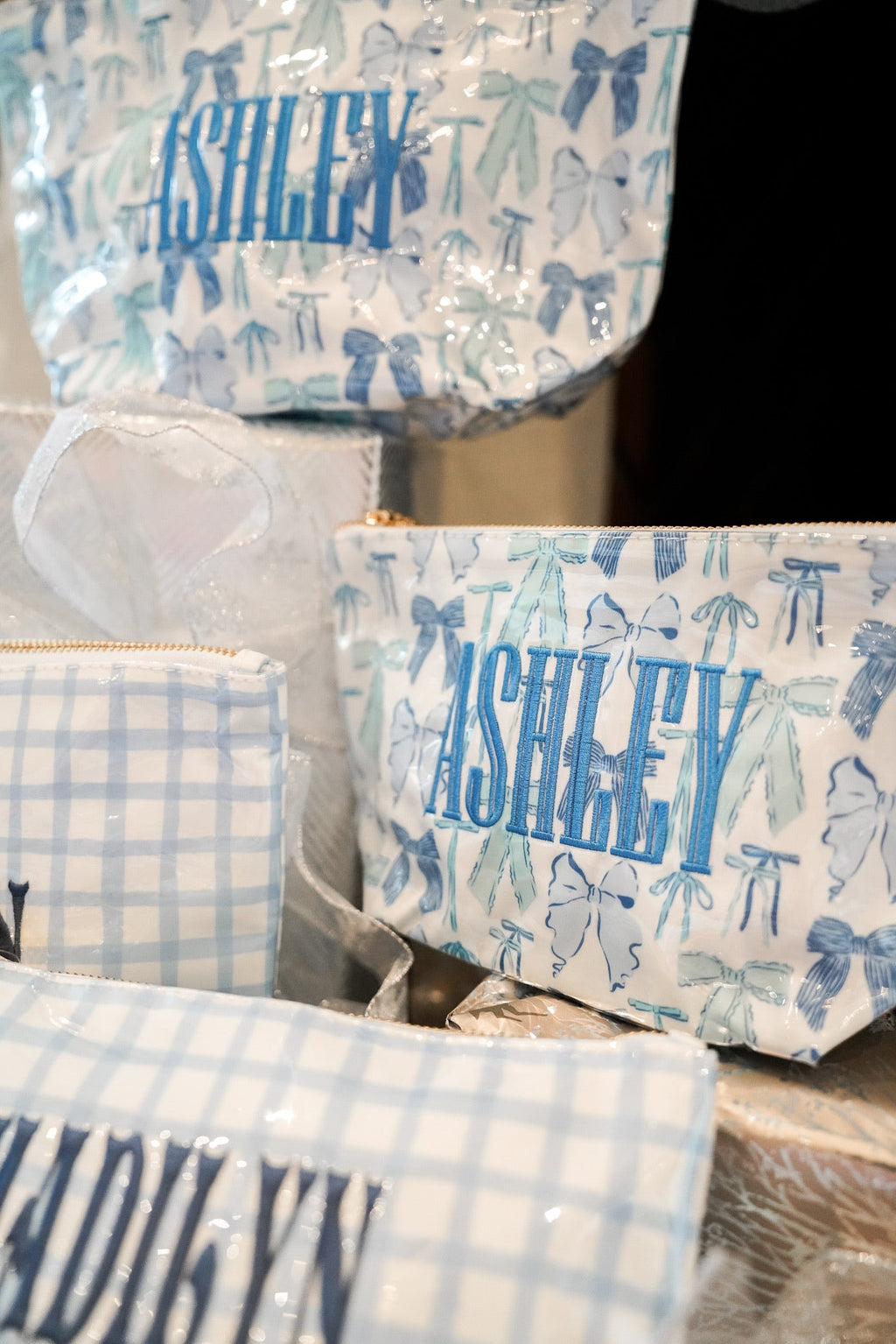Clear Coat Toiletry Bags for Customization