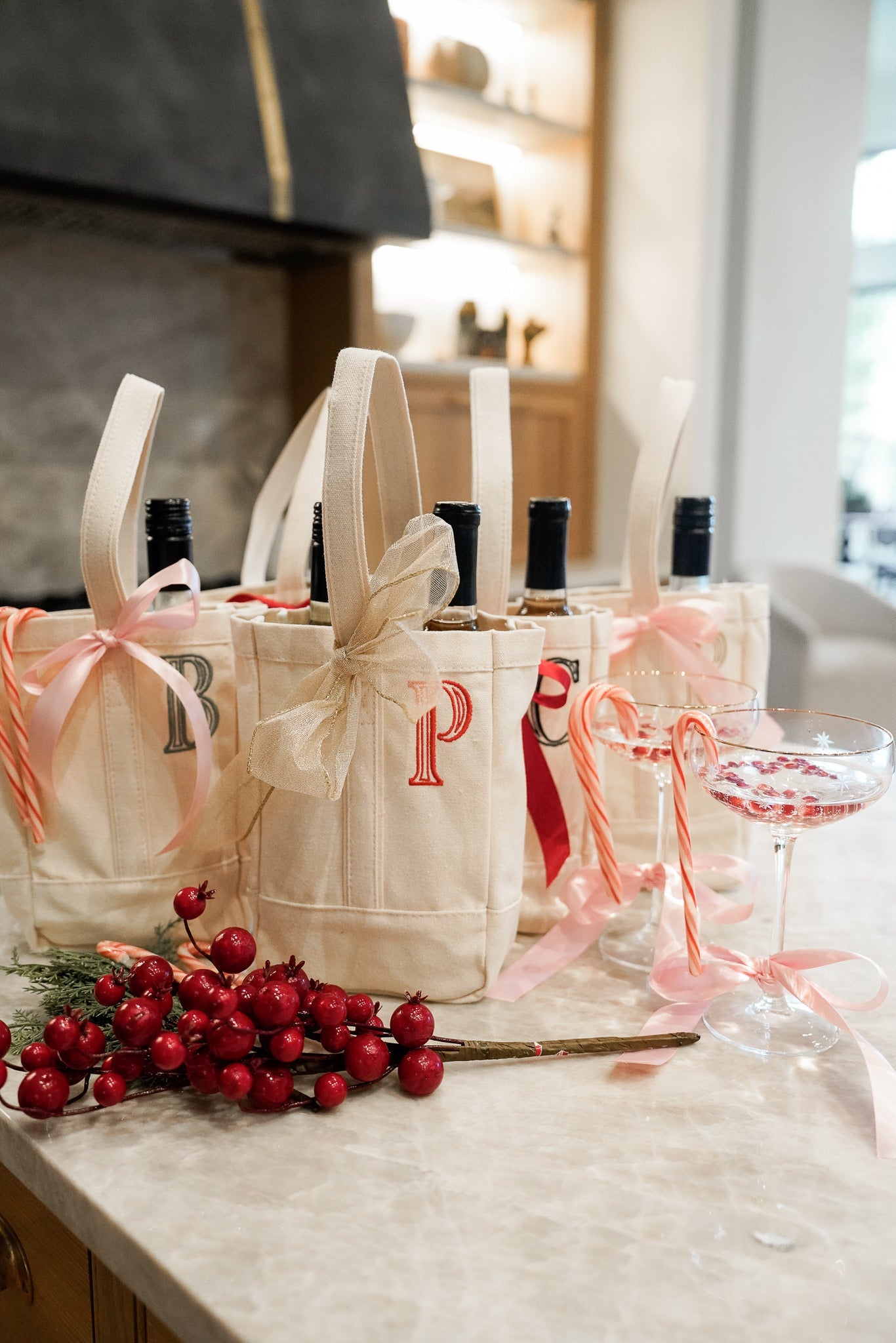 Custom Canvas Wine Bag