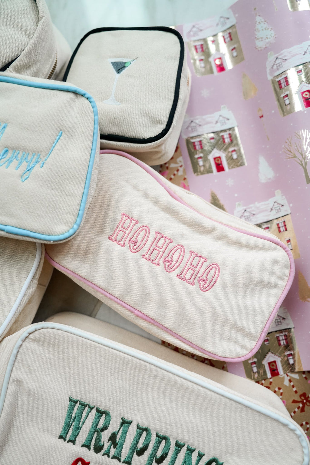 Canvas Makeup Bag Collection - PLAIN NO EMBROIDERY