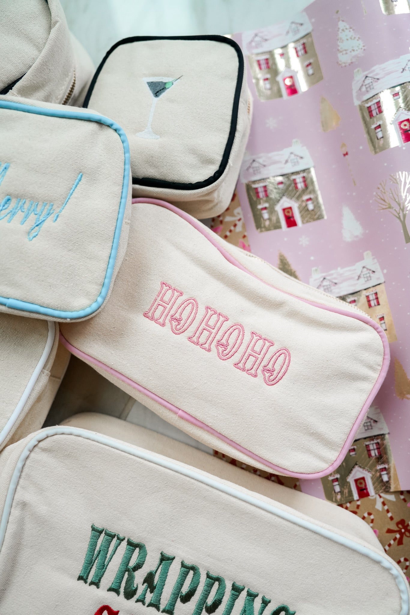 Canvas Makeup Bag Collection - PLAIN NO EMBROIDERY