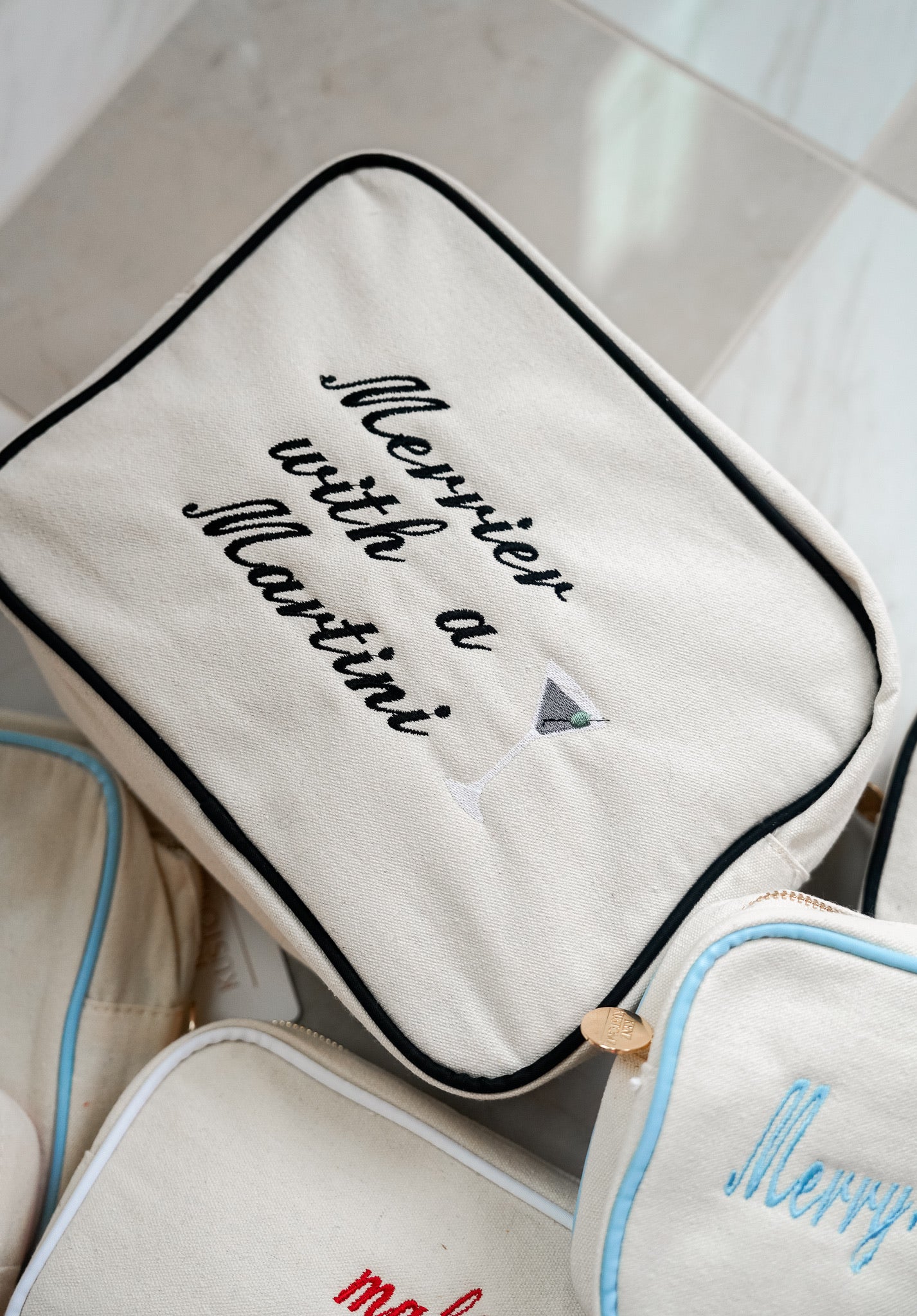 Canvas Makeup Bag Collection - PLAIN NO EMBROIDERY