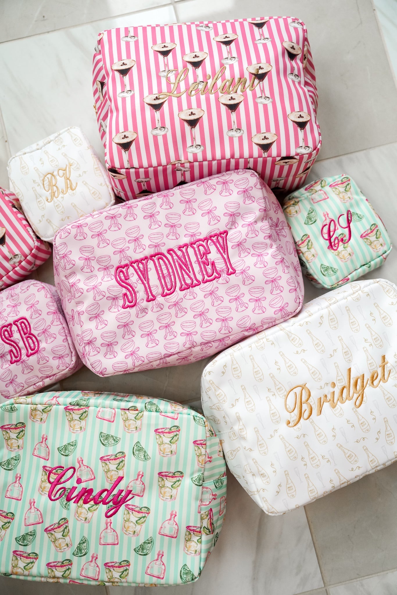 Cocktail Collection Nylon Bags for Embroidery