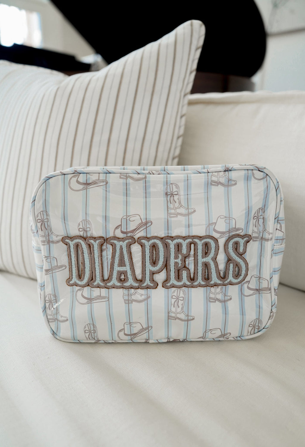 Diapers + Wipes Western Blues Clear Coat - Bundle