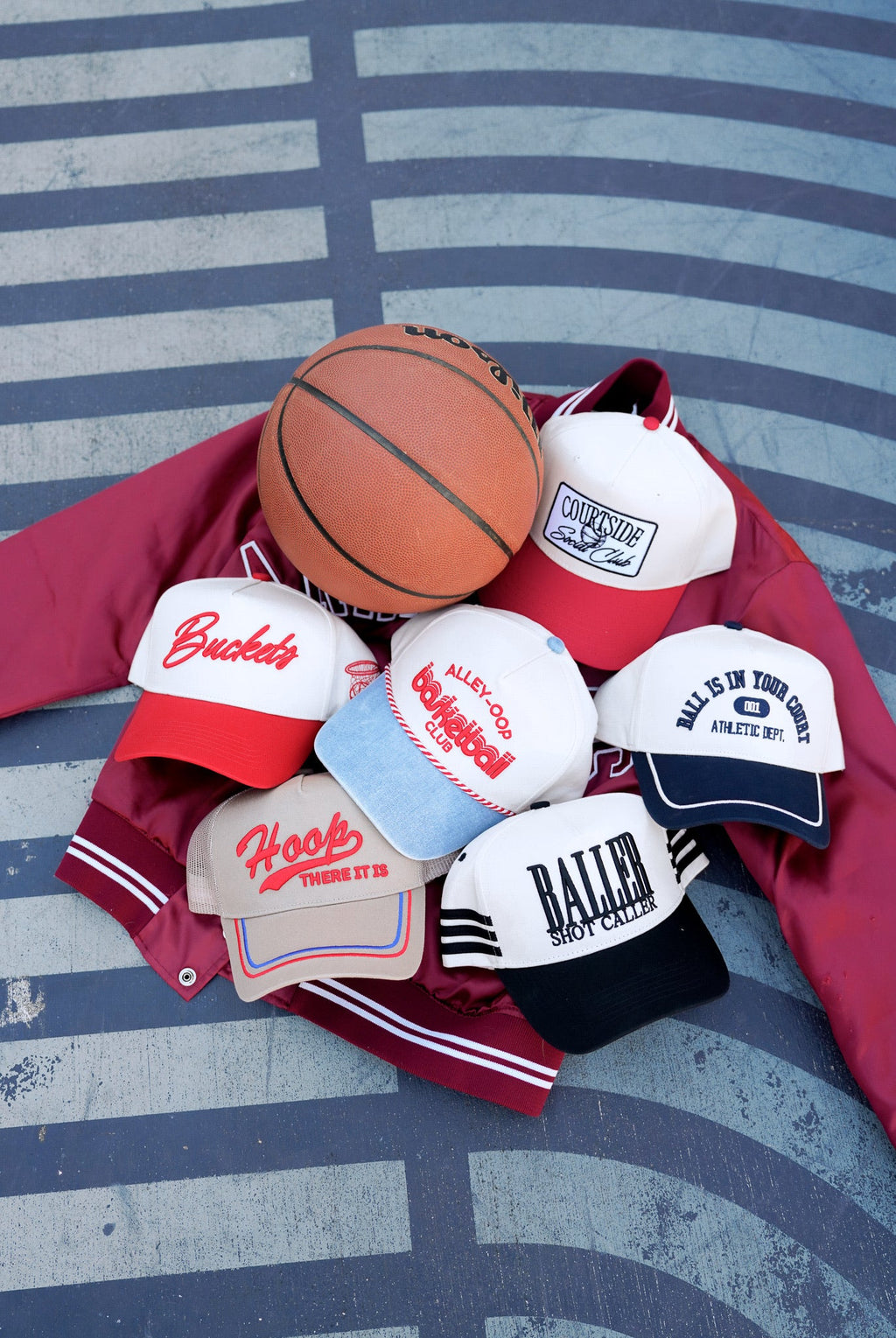 Alley Oop Basketball Club - Denim Vintage Trucker Hat