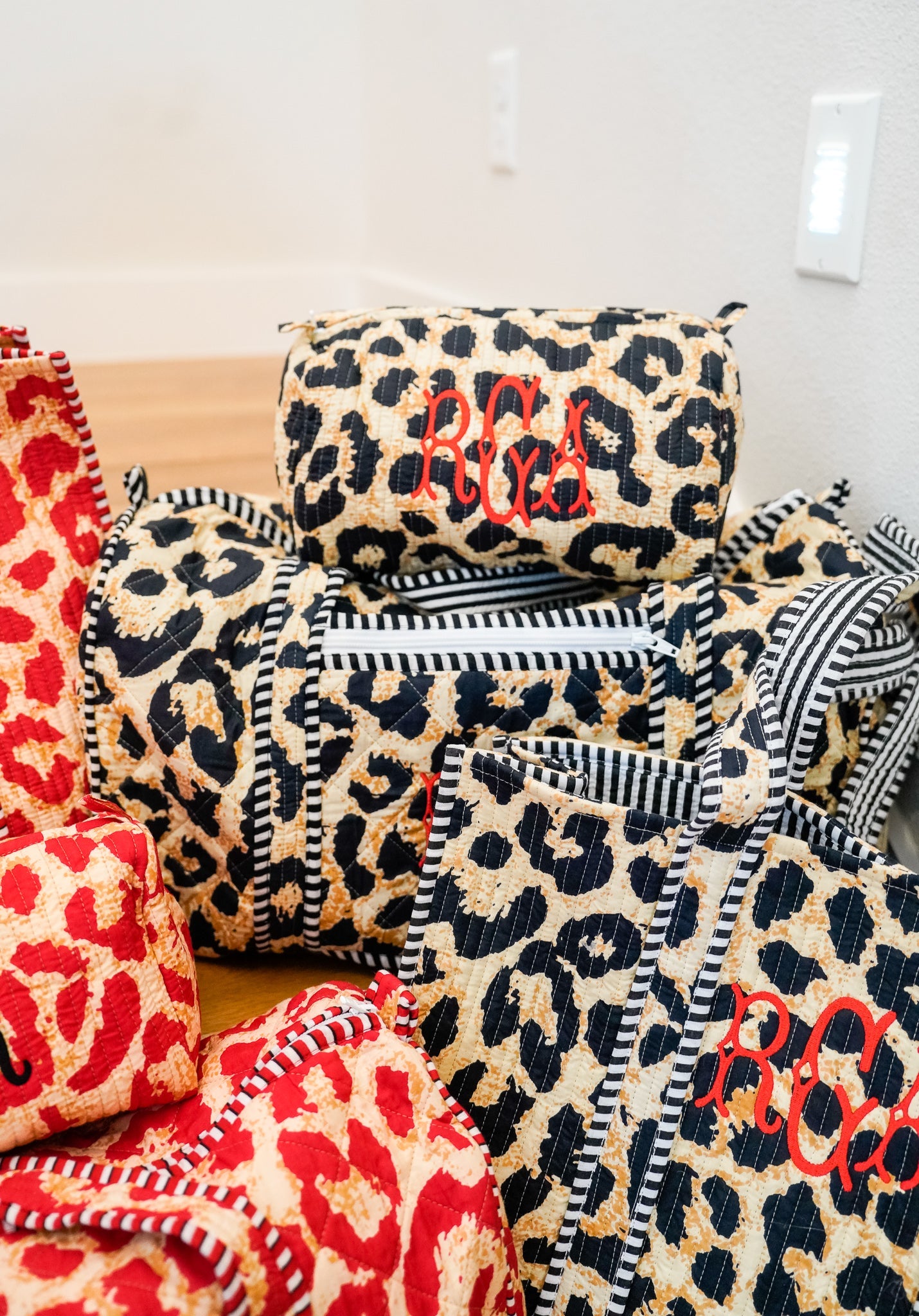 Quilted Block-Print - Leopard Collection
