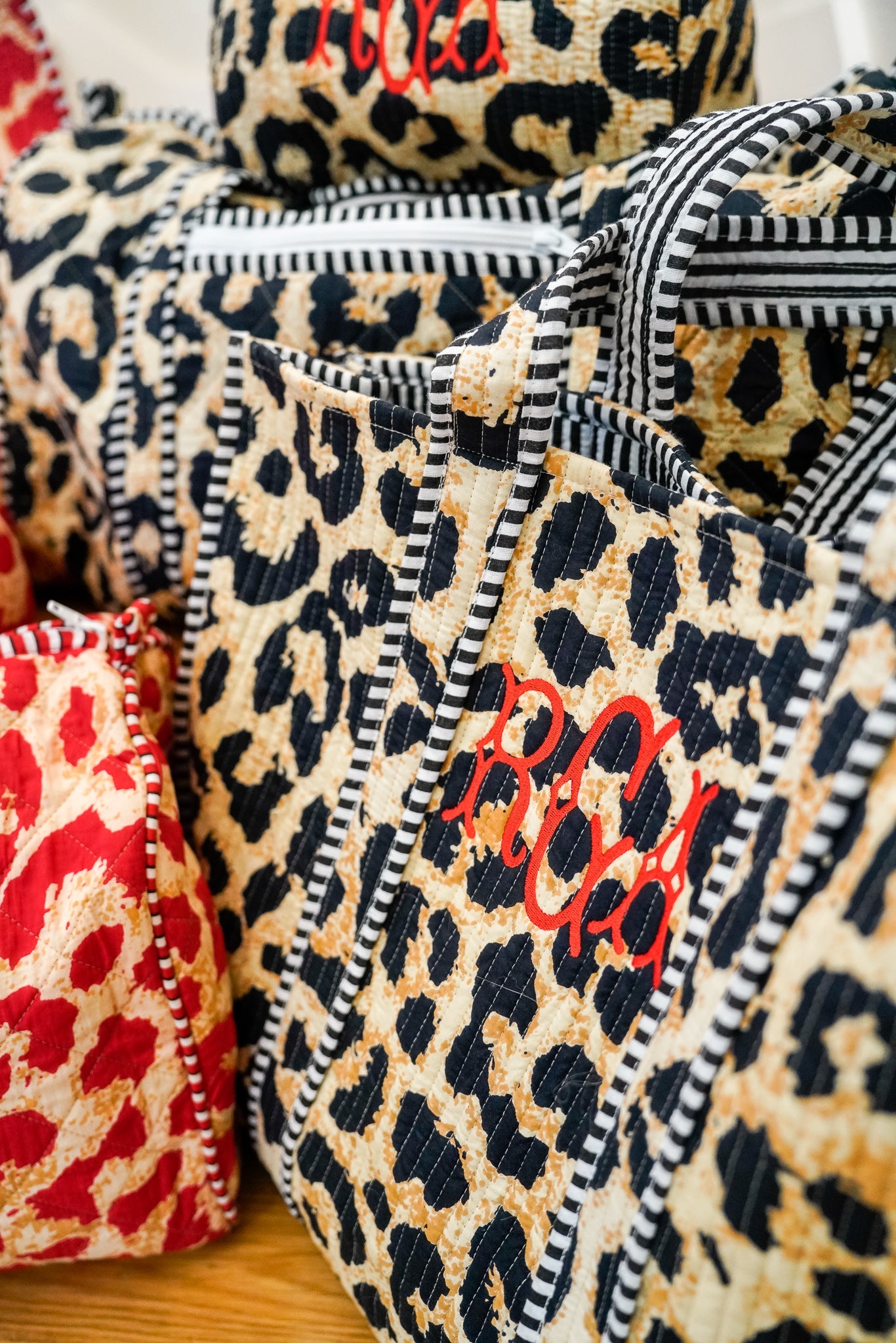 Quilted Block-Print - Leopard Collection