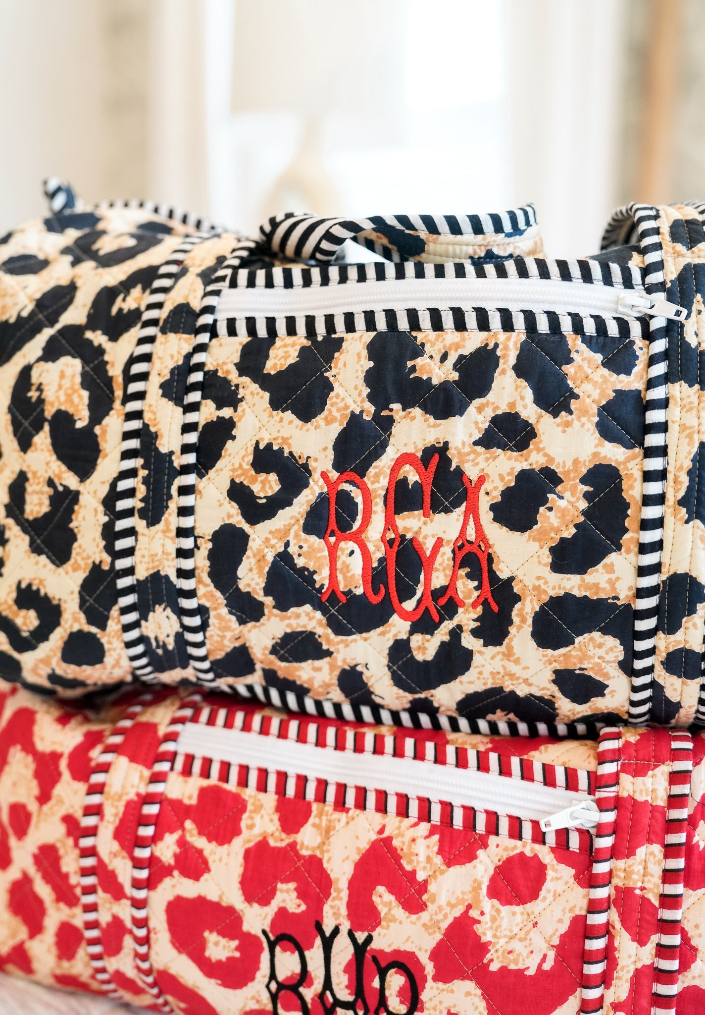 Quilted Block-Print - Leopard Collection