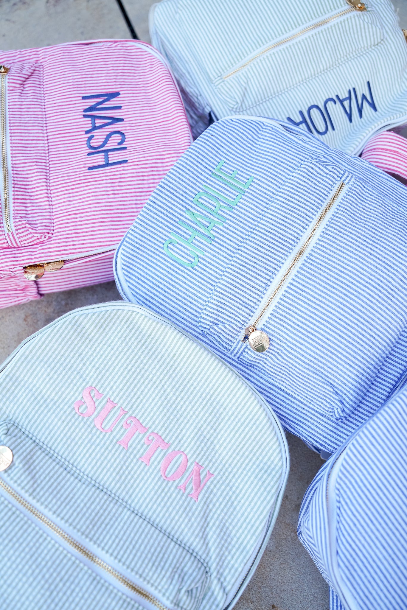 Gingham Backpack - PLAIN NO EMBROIDERY