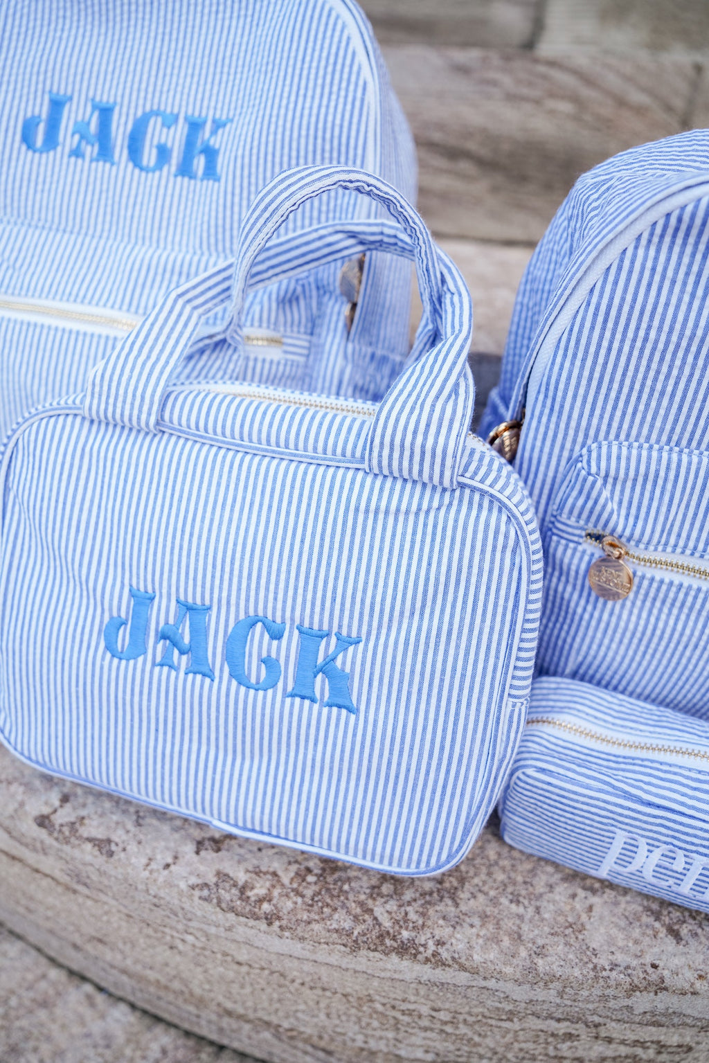 Gingham Backpack - PLAIN NO EMBROIDERY