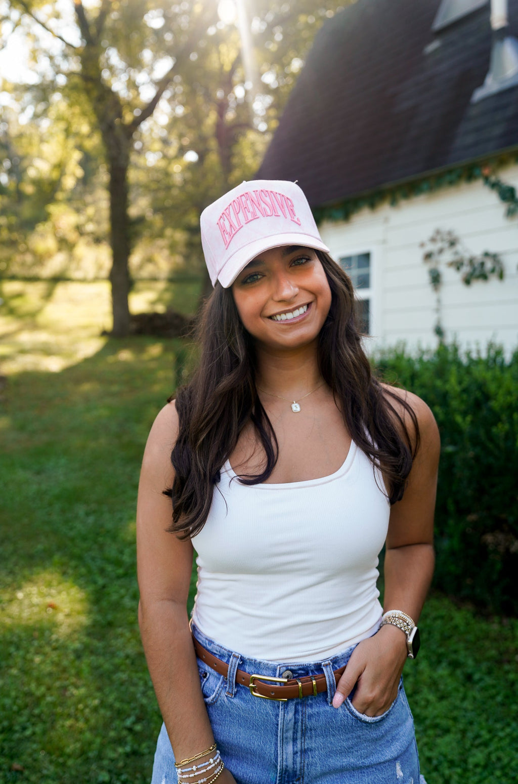 Expensive - Pink Camo Trucker Hat