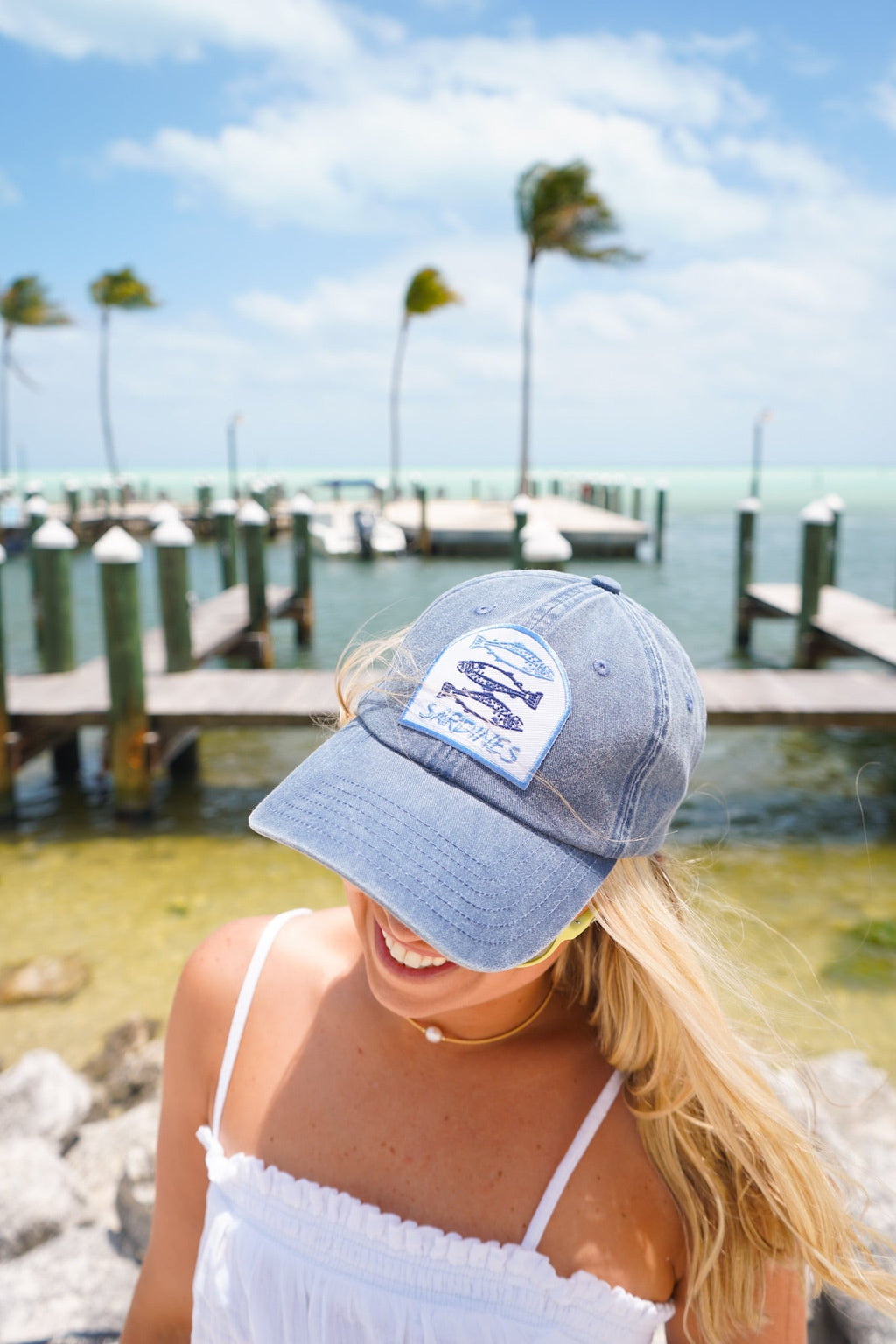 Sardines Hat - Pink & Blue