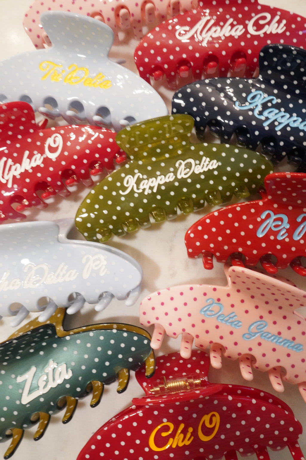 Sorority Hair Clips