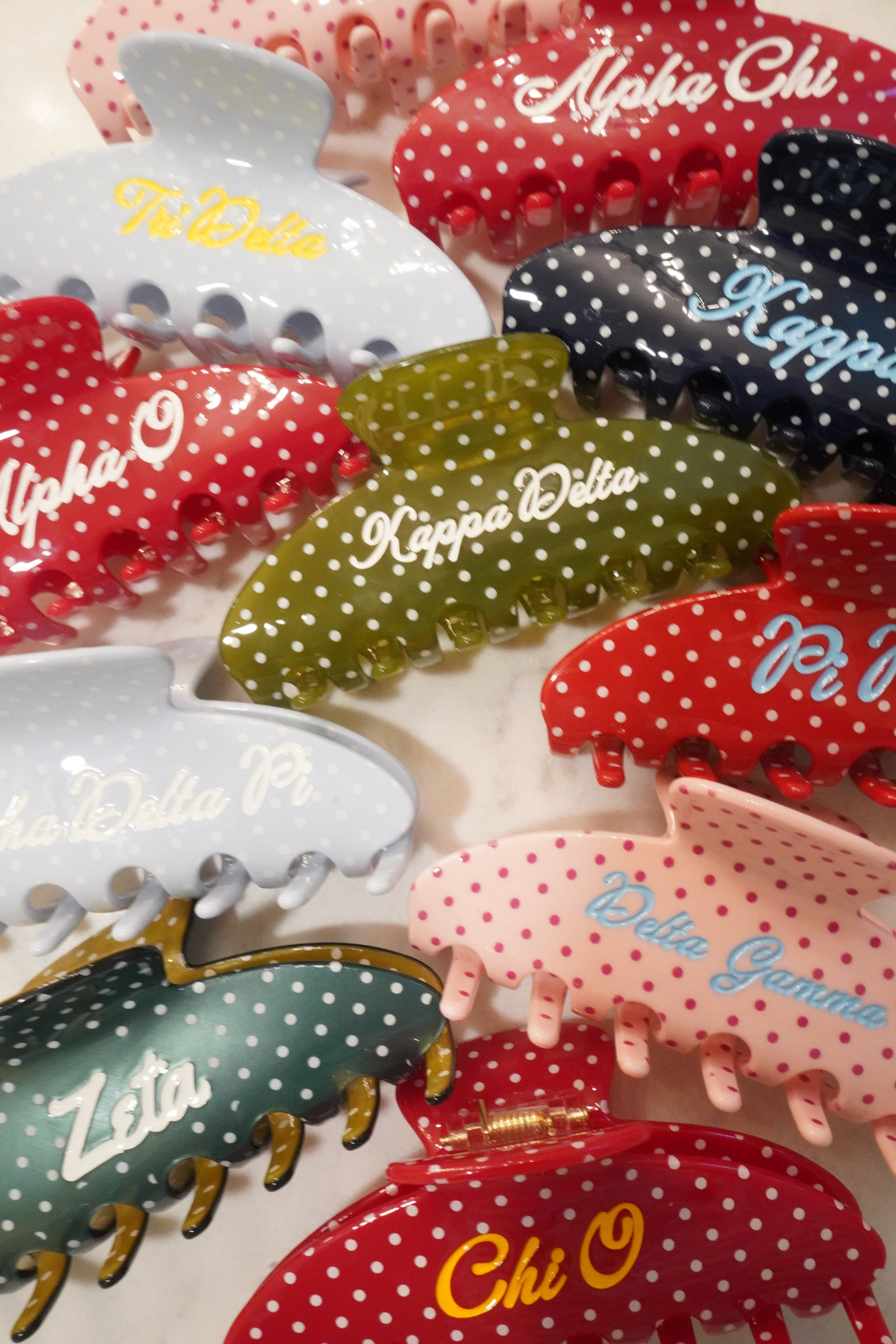 Sorority Hair Clips