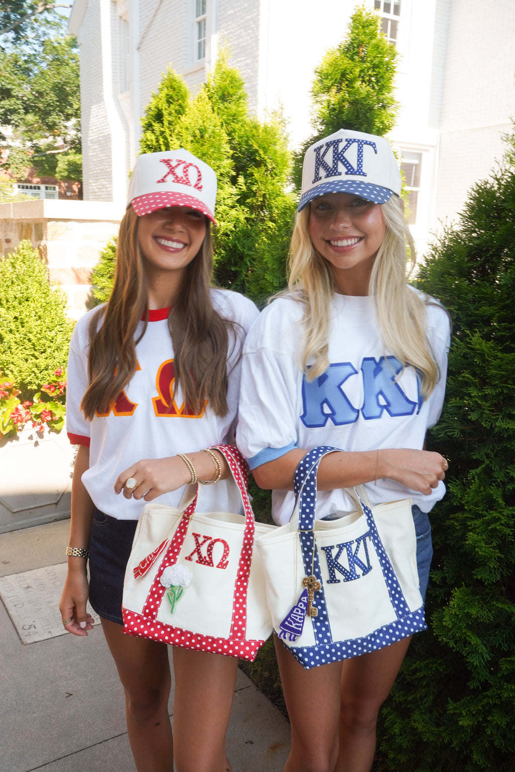 Sorority Mini Polka Dot Canvas Tote