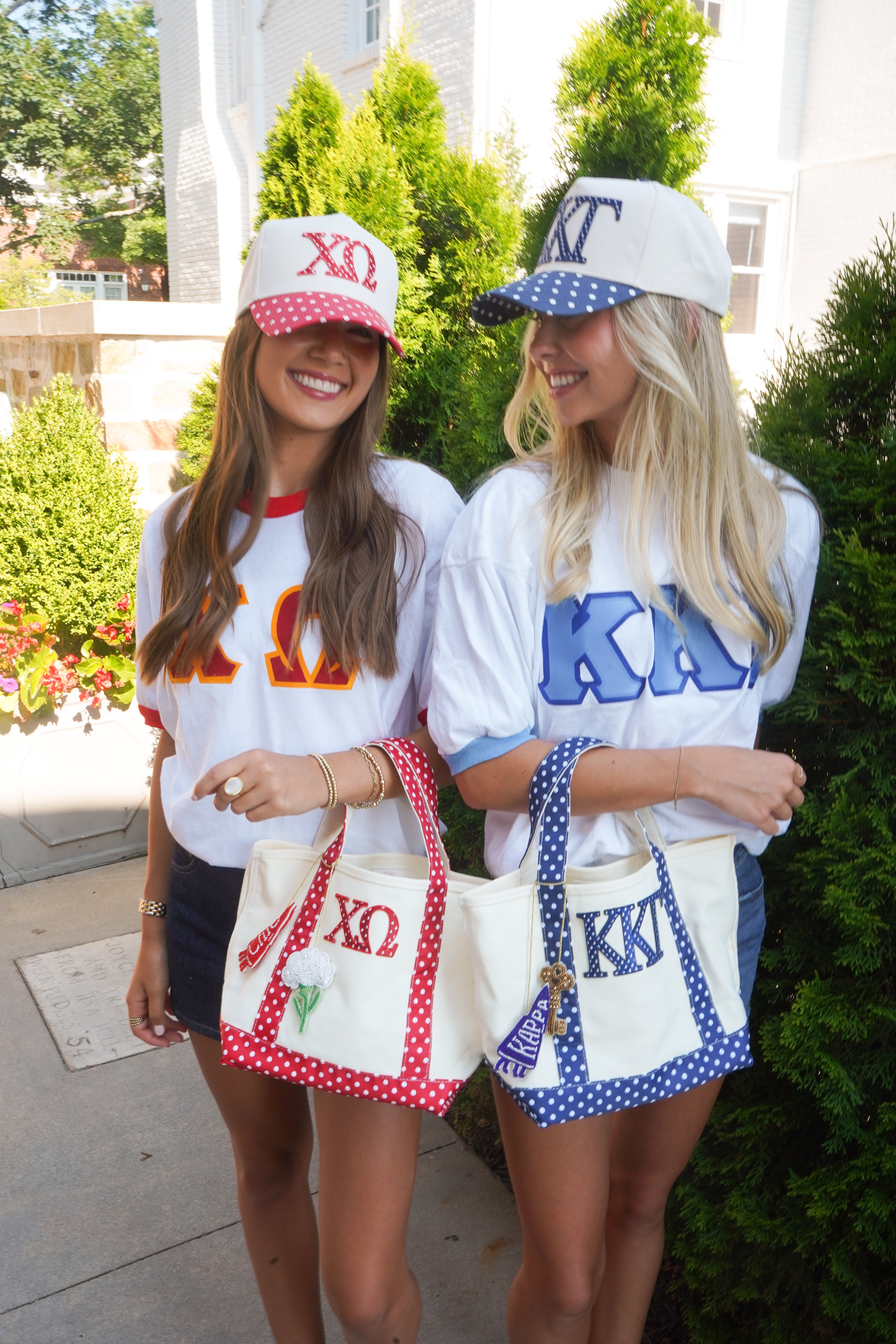 Sorority Mini Polka Dot Canvas Tote