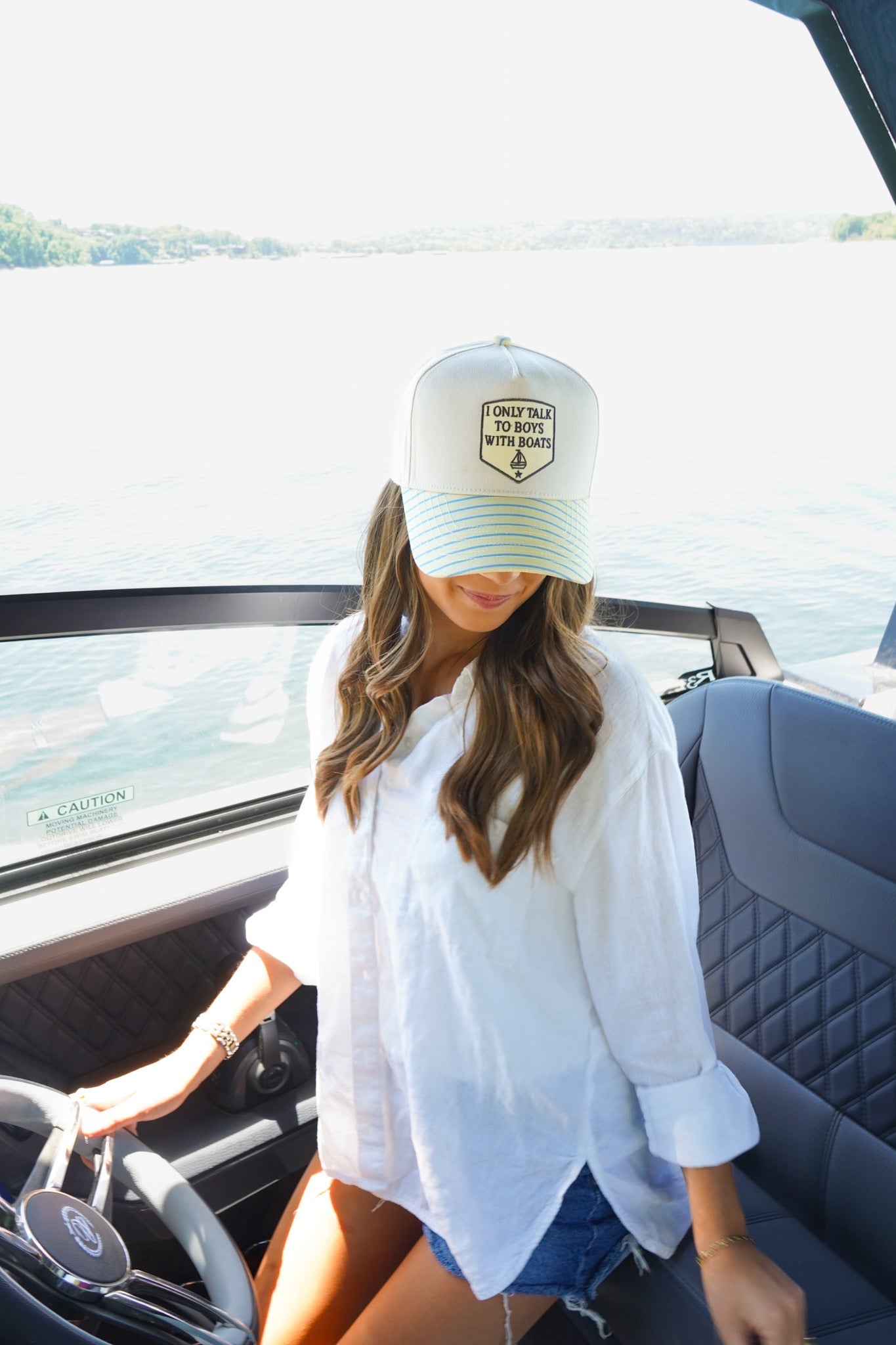 I Only Talk To Boys With Boats Hat