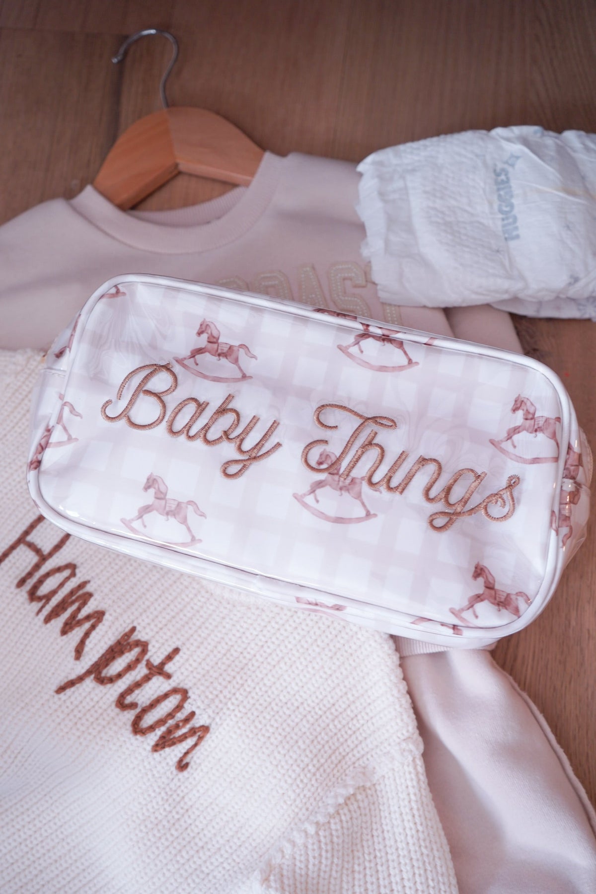 Baby Things - Clear Coat Large Bag