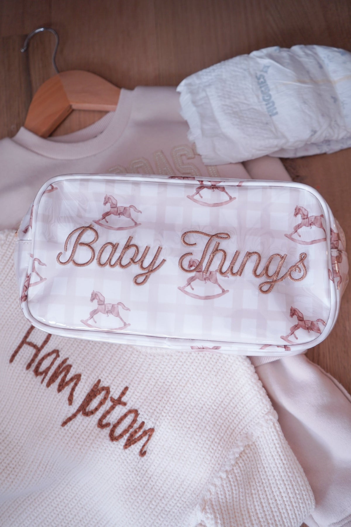 Baby Things - Clear Coat Large Bag