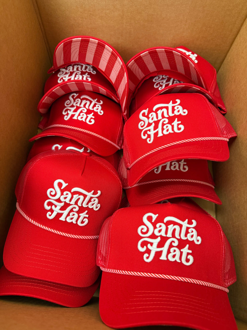 Santa Hat - Red Trucker Hat