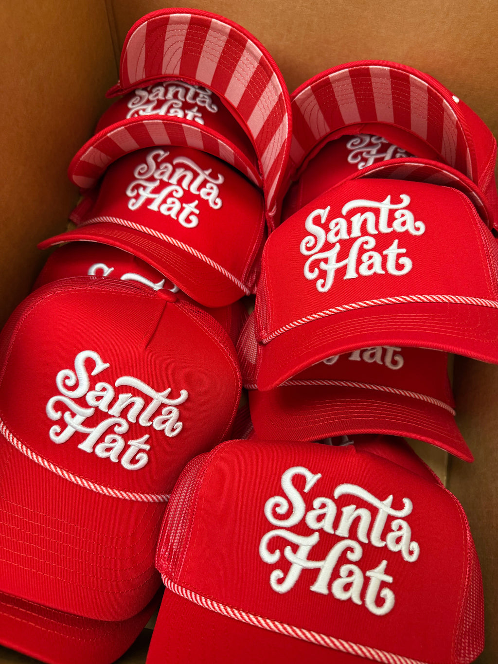 Santa Hat - Red Trucker Hat