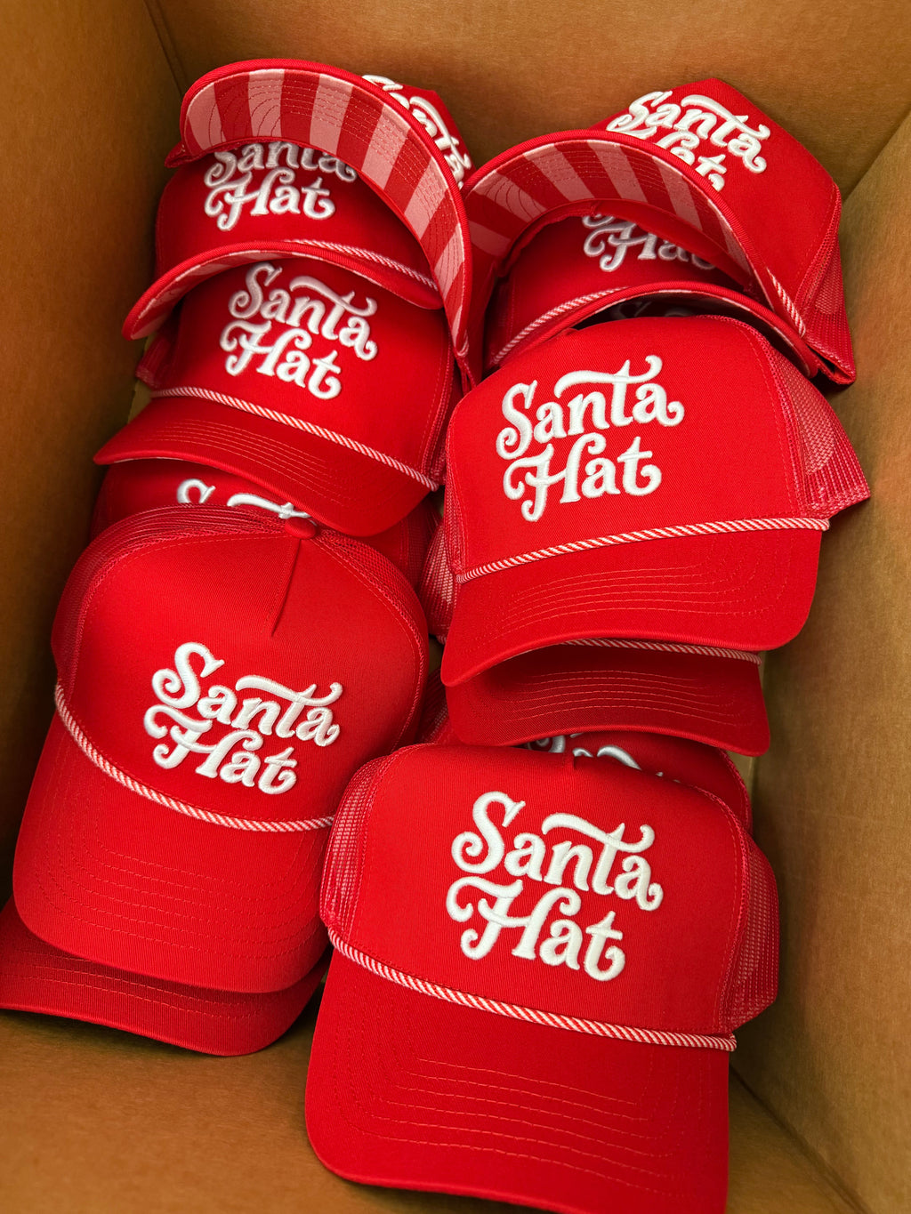 Santa Hat - Red Trucker Hat