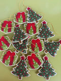 Holiday Beaded Bag Charms