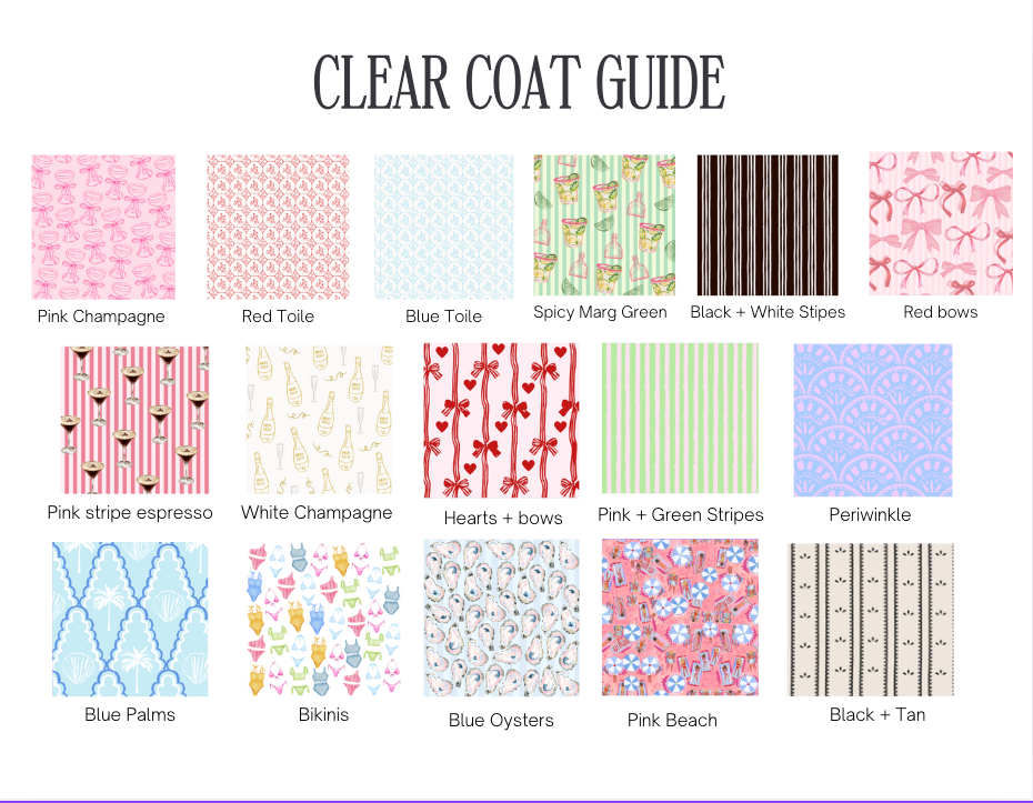 Clear Coat Bag For Embroidery - Baby Collection