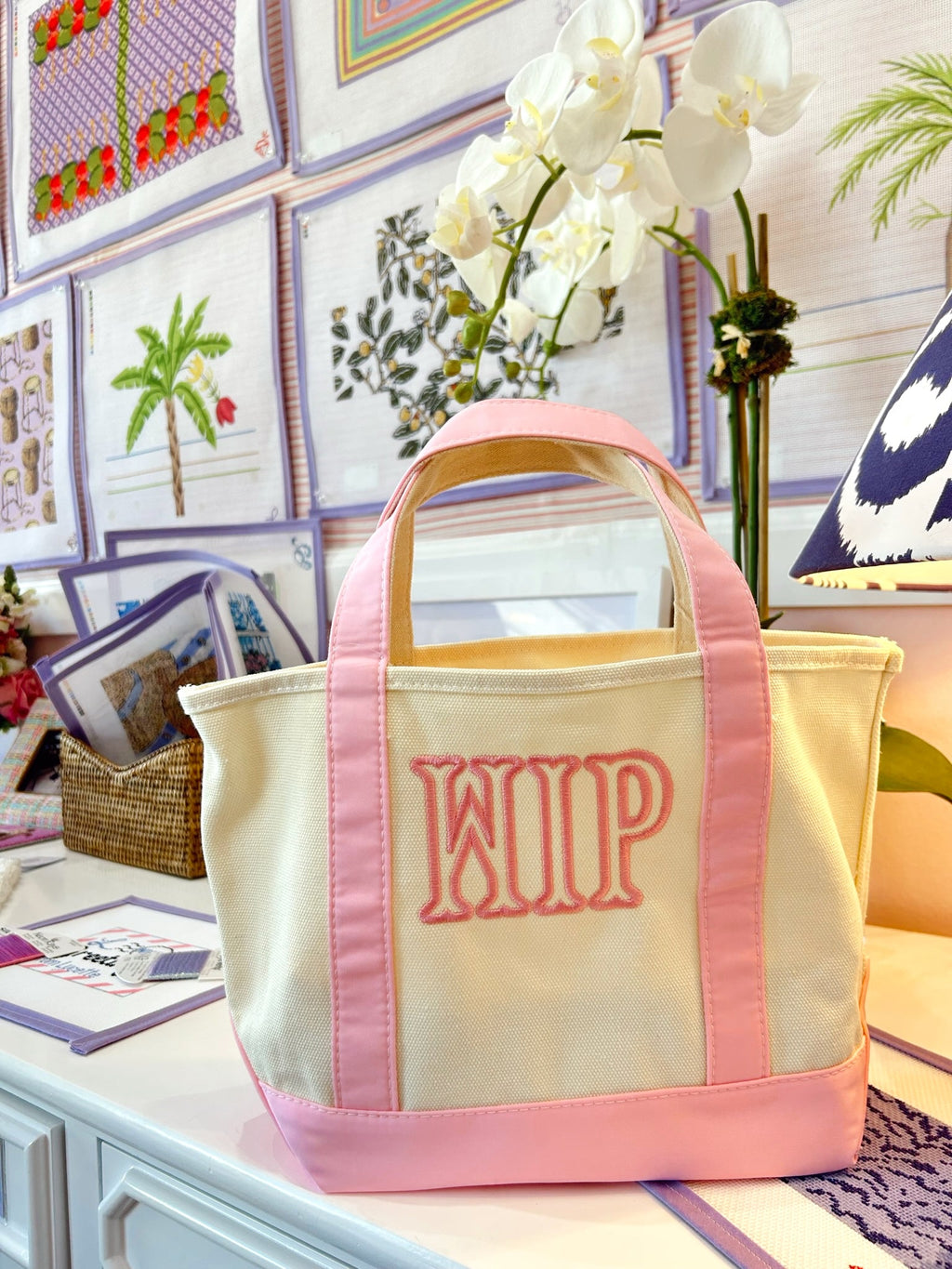 Mini Canvas Tote - Embroidered
