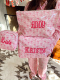 Pink Champagne Cocktail Nylon Bags