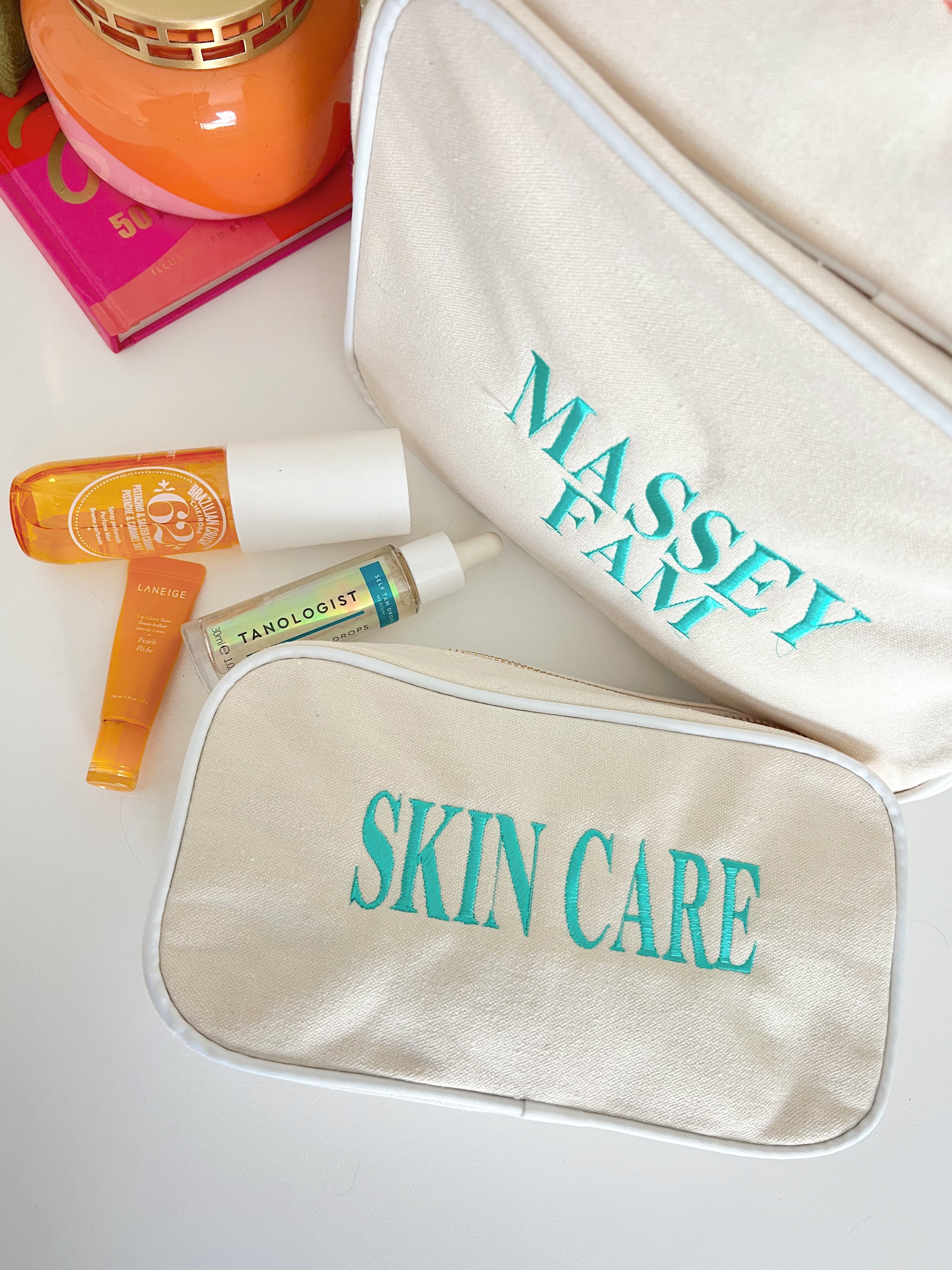 Canvas Makeup Bag Collection - PLAIN NO EMBROIDERY
