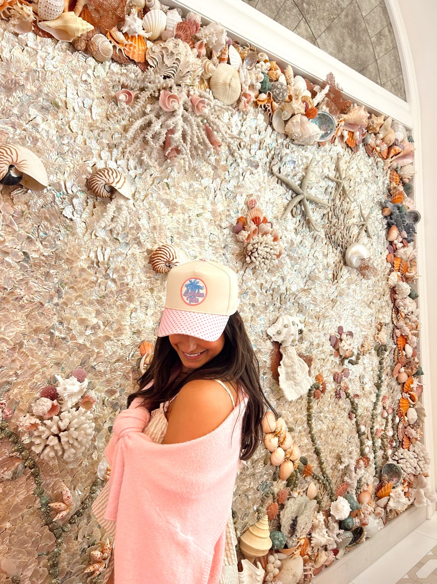 La Dolce Vita - Pink Polka Dot Trucker Hat